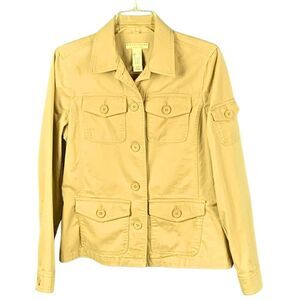 Crazy Horse Liz Claiborne Co Teen's Light‎ Brown Denim Blazer Jacket, Size Large